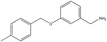 1-{3-[(4-methylbenzyl)oxy]phenyl}methanamine Struktur