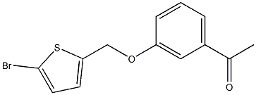 1-{3-[(5-bromothien-2-yl)methoxy]phenyl}ethanone Struktur