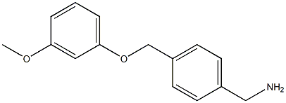 1-{4-[(3-methoxyphenoxy)methyl]phenyl}methanamine Struktur