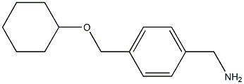 1-{4-[(cyclohexyloxy)methyl]phenyl}methanamine Struktur