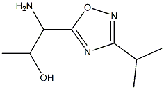 1-amino-1-[3-(propan-2-yl)-1,2,4-oxadiazol-5-yl]propan-2-ol Struktur