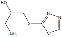 1-amino-3-(1,3,4-thiadiazol-2-ylsulfanyl)propan-2-ol Struktur