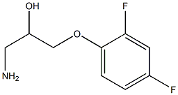 1-amino-3-(2,4-difluorophenoxy)propan-2-ol Struktur