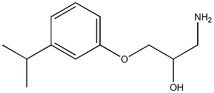 1-amino-3-(3-isopropylphenoxy)propan-2-ol Struktur