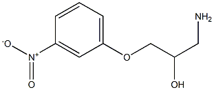 1-amino-3-(3-nitrophenoxy)propan-2-ol Struktur