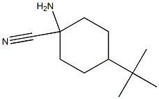 1-amino-4-tert-butylcyclohexanecarbonitrile Struktur