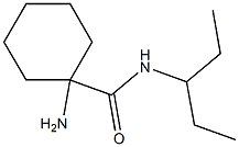 1-amino-N-(1-ethylpropyl)cyclohexanecarboxamide Struktur