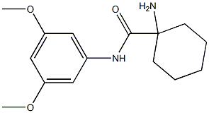 1-amino-N-(3,5-dimethoxyphenyl)cyclohexanecarboxamide Struktur