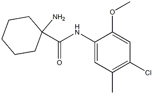 1-amino-N-(4-chloro-2-methoxy-5-methylphenyl)cyclohexanecarboxamide Struktur