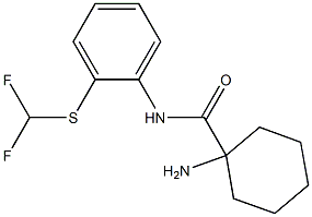 1-amino-N-{2-[(difluoromethyl)sulfanyl]phenyl}cyclohexane-1-carboxamide Struktur