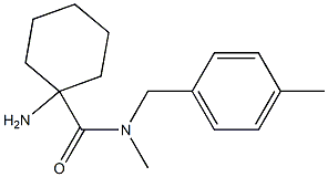 1-amino-N-methyl-N-[(4-methylphenyl)methyl]cyclohexane-1-carboxamide Struktur