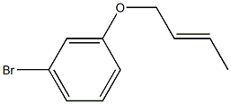 1-bromo-3-[(2E)-but-2-enyloxy]benzene Struktur