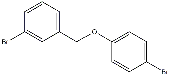 1-bromo-4-[(3-bromophenyl)methoxy]benzene Struktur