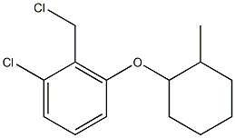 1-chloro-2-(chloromethyl)-3-[(2-methylcyclohexyl)oxy]benzene Struktur