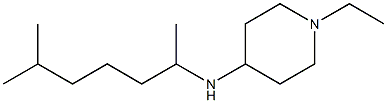 1-ethyl-N-(6-methylheptan-2-yl)piperidin-4-amine Struktur