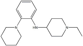 1-ethyl-N-[2-(piperidin-1-yl)phenyl]piperidin-4-amine Struktur