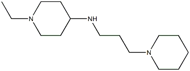 1-ethyl-N-[3-(piperidin-1-yl)propyl]piperidin-4-amine Struktur