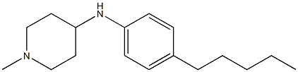 1-methyl-N-(4-pentylphenyl)piperidin-4-amine Struktur