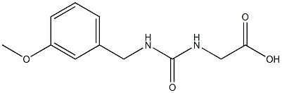 2-({[(3-methoxyphenyl)methyl]carbamoyl}amino)acetic acid Struktur