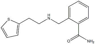 2-({[2-(thiophen-2-yl)ethyl]amino}methyl)benzamide Struktur