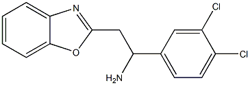 2-(1,3-benzoxazol-2-yl)-1-(3,4-dichlorophenyl)ethan-1-amine Struktur