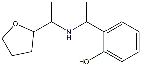 2-(1-{[1-(oxolan-2-yl)ethyl]amino}ethyl)phenol Struktur