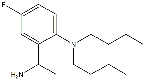 2-(1-aminoethyl)-N,N-dibutyl-4-fluoroaniline Struktur