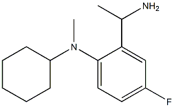 2-(1-aminoethyl)-N-cyclohexyl-4-fluoro-N-methylaniline Struktur