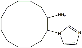 2-(1H-imidazol-1-yl)cyclododecanamine Struktur