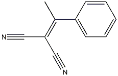 2-(1-phenylethylidene)propanedinitrile Struktur