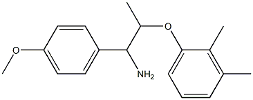 2-(2,3-dimethylphenoxy)-1-(4-methoxyphenyl)propan-1-amine Struktur