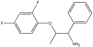 2-(2,4-difluorophenoxy)-1-phenylpropan-1-amine Struktur