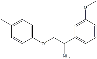 2-(2,4-dimethylphenoxy)-1-(3-methoxyphenyl)ethanamine Struktur