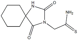 2-(2,4-dioxo-1,3-diazaspiro[4.5]dec-3-yl)ethanethioamide Struktur