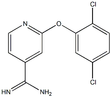 2-(2,5-dichlorophenoxy)pyridine-4-carboximidamide Struktur