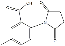 2-(2,5-dioxopyrrolidin-1-yl)-5-methylbenzoic acid Struktur