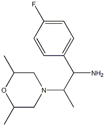 2-(2,6-dimethylmorpholin-4-yl)-1-(4-fluorophenyl)propan-1-amine Struktur