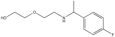 2-(2-{[1-(4-fluorophenyl)ethyl]amino}ethoxy)ethan-1-ol Struktur