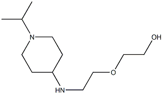 2-(2-{[1-(propan-2-yl)piperidin-4-yl]amino}ethoxy)ethan-1-ol Struktur