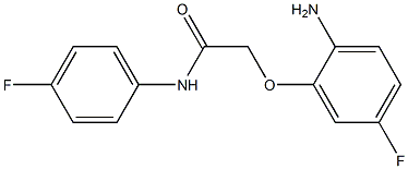 2-(2-amino-5-fluorophenoxy)-N-(4-fluorophenyl)acetamide Struktur