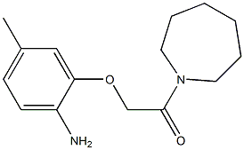 2-(2-amino-5-methylphenoxy)-1-(azepan-1-yl)ethan-1-one Struktur