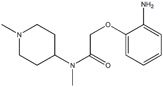 2-(2-aminophenoxy)-N-methyl-N-(1-methylpiperidin-4-yl)acetamide Struktur