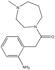 2-(2-aminophenyl)-1-(4-methyl-1,4-diazepan-1-yl)ethan-1-one Struktur