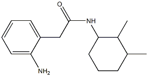 2-(2-aminophenyl)-N-(2,3-dimethylcyclohexyl)acetamide Struktur