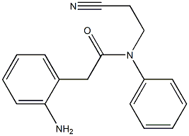 2-(2-aminophenyl)-N-(2-cyanoethyl)-N-phenylacetamide Struktur