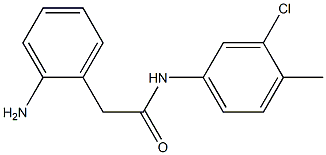 2-(2-aminophenyl)-N-(3-chloro-4-methylphenyl)acetamide Struktur