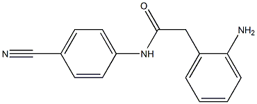 2-(2-aminophenyl)-N-(4-cyanophenyl)acetamide Struktur