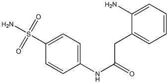 2-(2-aminophenyl)-N-(4-sulfamoylphenyl)acetamide Struktur