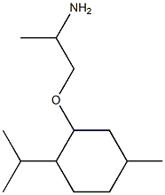 2-(2-aminopropoxy)-4-methyl-1-(propan-2-yl)cyclohexane Struktur