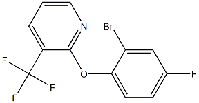 2-(2-bromo-4-fluorophenoxy)-3-(trifluoromethyl)pyridine Struktur